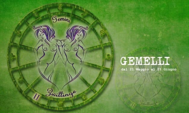 SEGNI ZODIACALI: GEMELLI, dal 21 Maggio al 21 Giugno